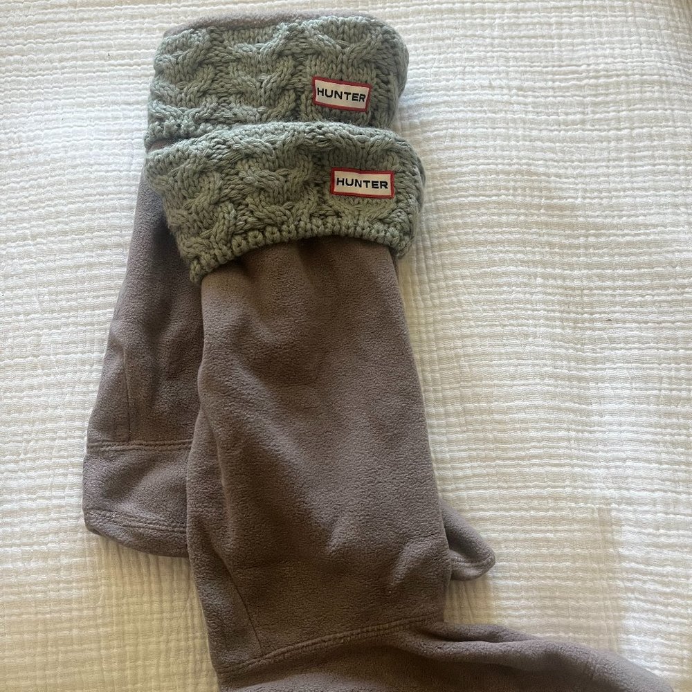 Hunter Knit Fleece Cuff Tall Boot Socks - never worn - size M